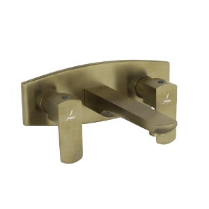 Immagine di 3 Hole Basin Mixer Wall Mounted - Antique Bronze