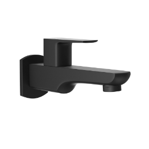 Immagine di Bib Tap with Wall Flange - Black Matt