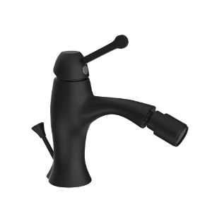 Picture of Single Lever Bidet Mixer with Popup Waste - Black Matt