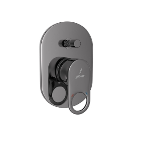 Picture of Mitigeur monocommande encastré avec inverseur - Chrome noir