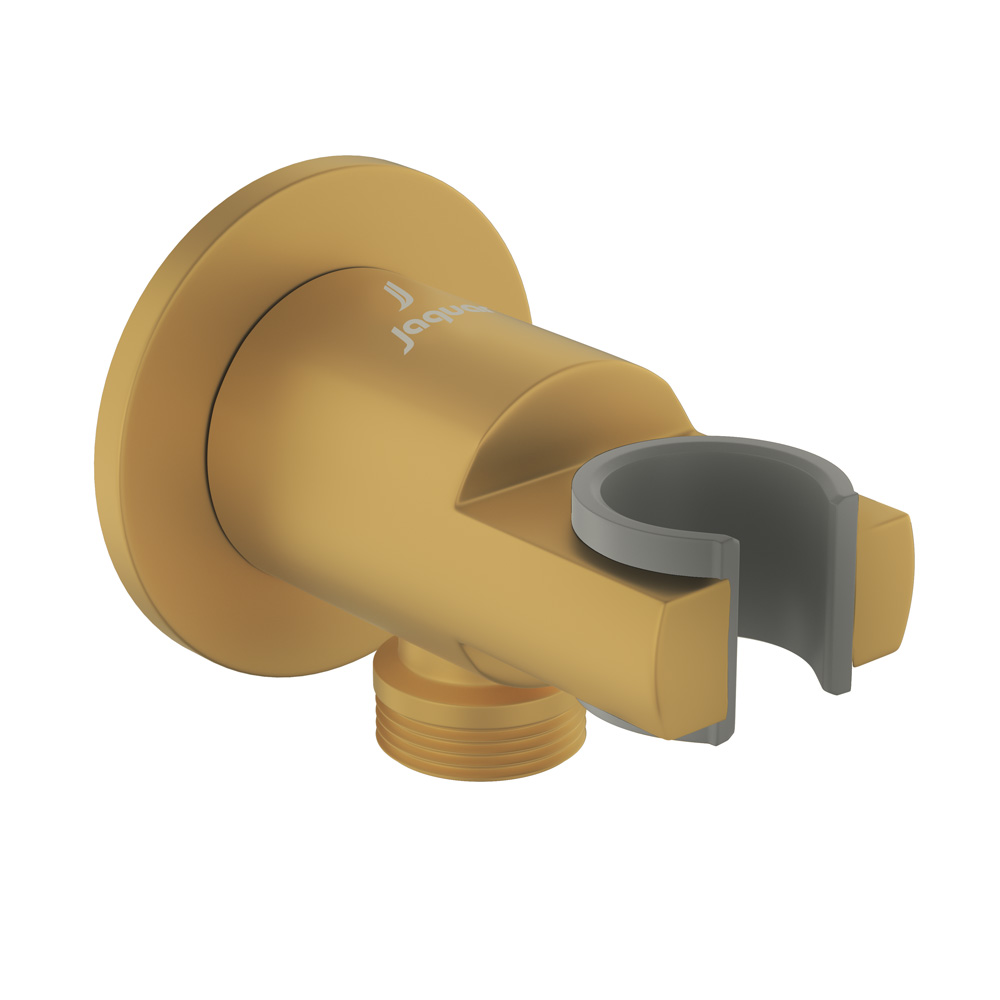 Round Gold Matt PVD Hand Shower Wall Outlet | Jaquar Global