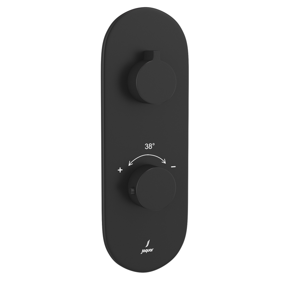 صورة خلاط شاور حراري أكواماكس - أسود مطفي