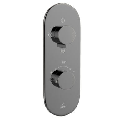 الصورة: خلاط شاور حراري أكواماكس - كروم أسود