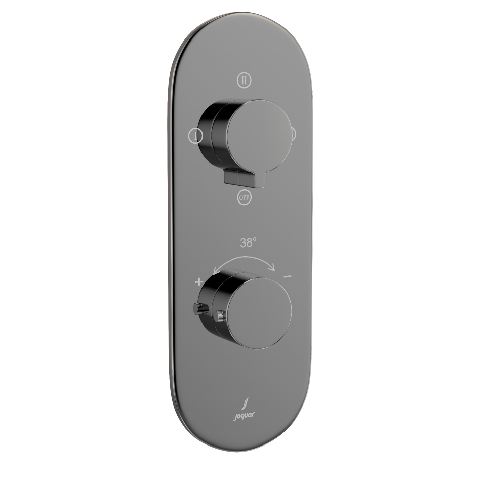 صورة خلاط شاور حراري أكواماكس - كروم أسود