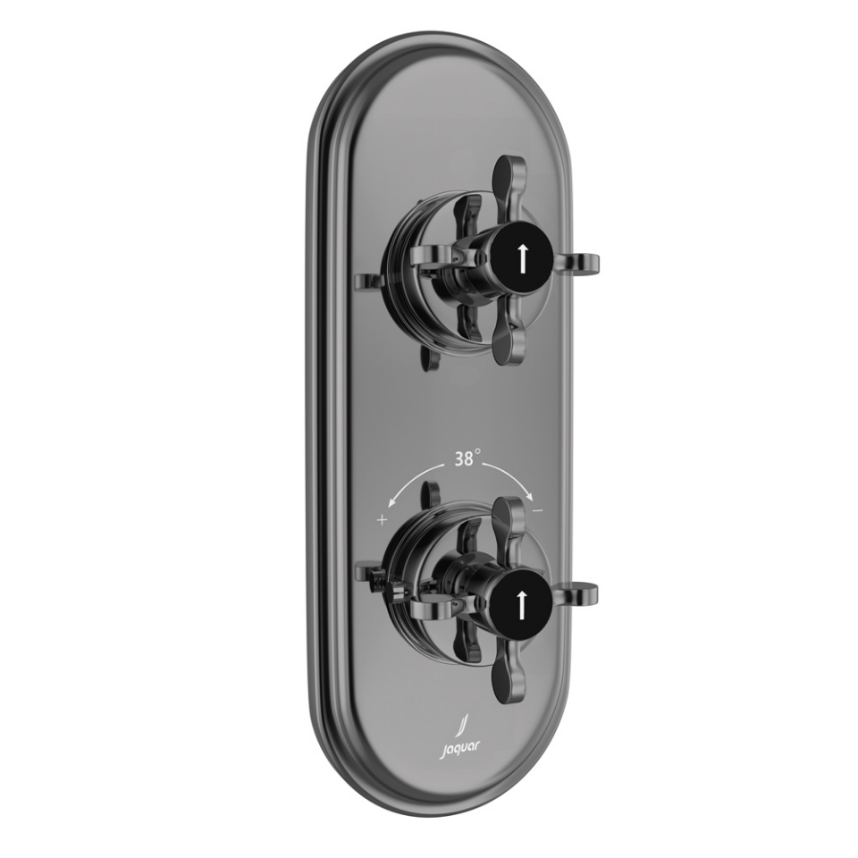 صورة خلاط شاور حراري أكواماكس - كروم أسود