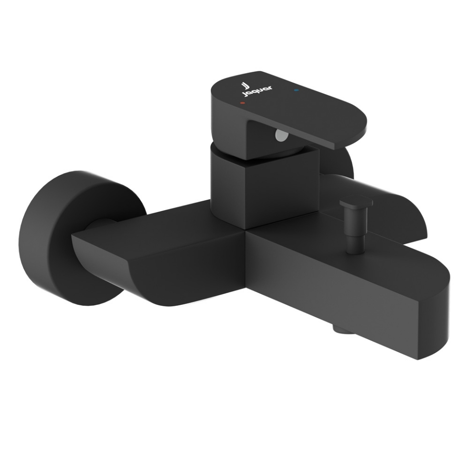 صورة خلاط حمام وشاور بذراع واحد - أسود مطفي