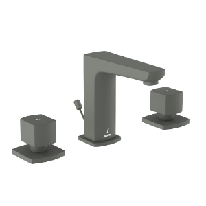 Picture of 3 Hole Basin Mixer with Popup Waste - Graphite