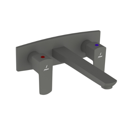 الصورة: خلاط مغسلة بثلاث فتحات مركّب على الحائط - جرافيت