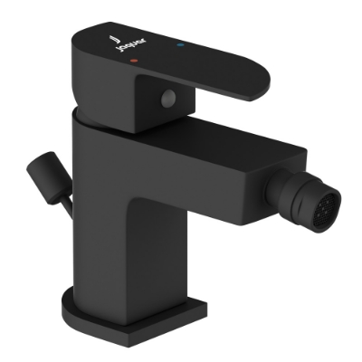 الصورة: خلاط بيديت بذراع واحد له تصريف منبثق - أسود مطفي