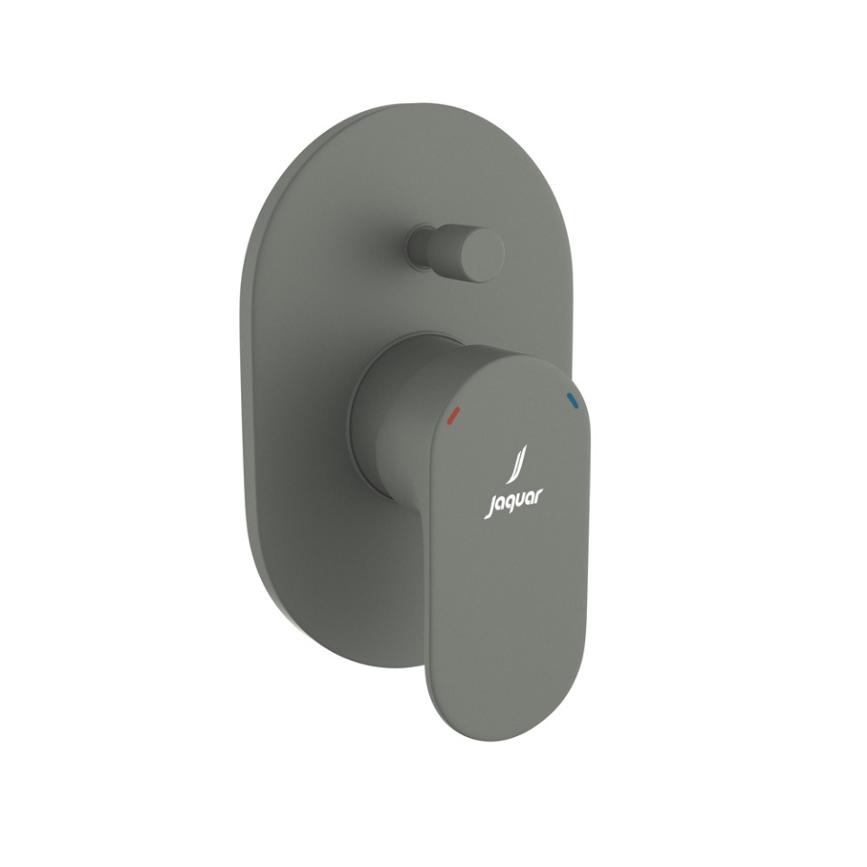 صورة مجموعة الأجزاء المكشوفة من محول داخل الحائط عالي التدفق بذراع واحد - جرافيت