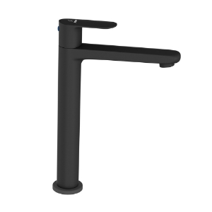 Picture of High Neck Basin Tap - Black Matt