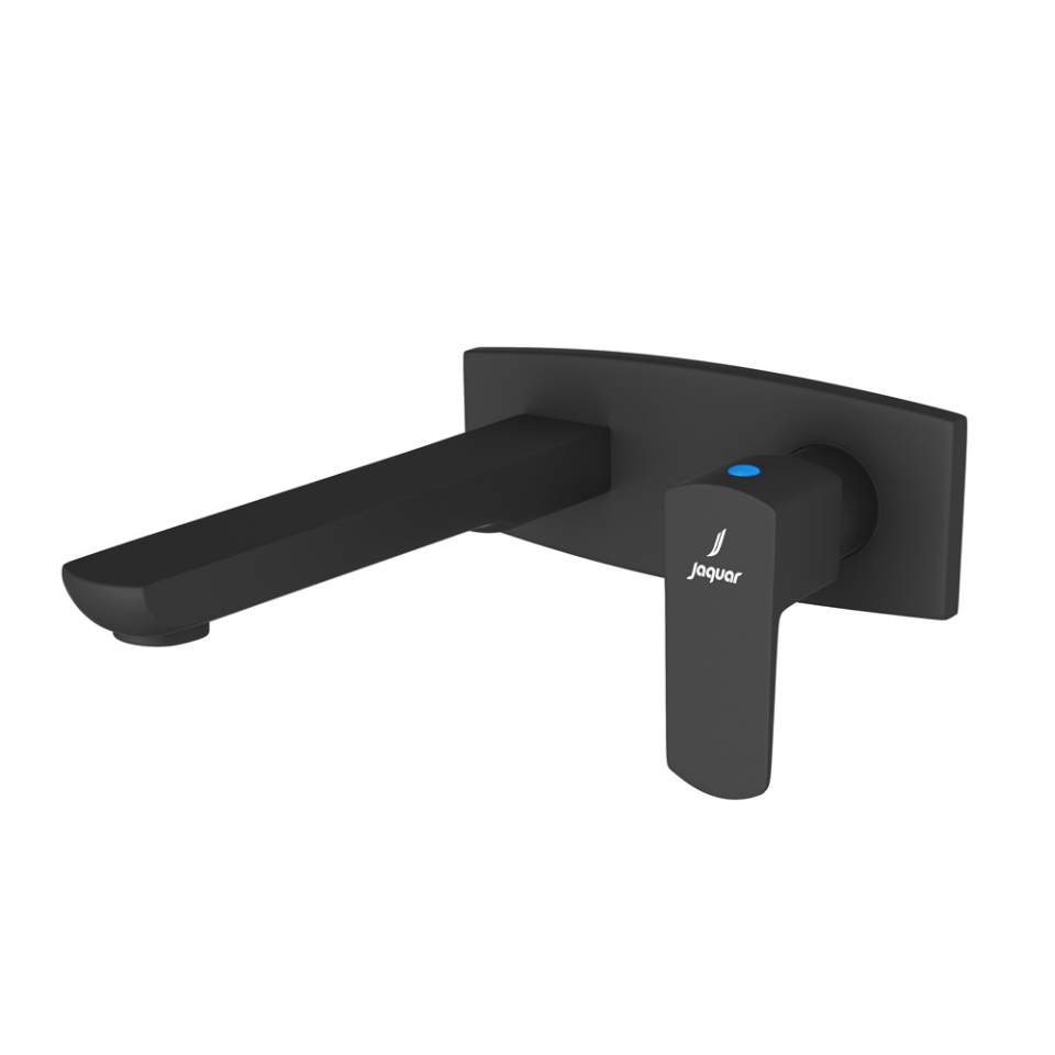 صورة الأجزاء المكشوفة لمحبس الإيقاف المفرد المدمج في الحائط - أسود مطفي