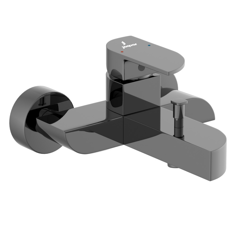 صورة خلاط حمام وشاور بذراع واحد - كروم أسود