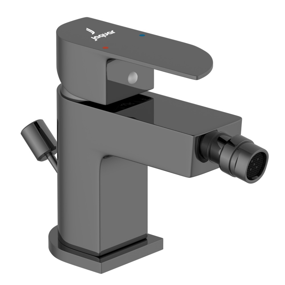 صورة خلاط بيديت بذراع واحد له تصريف منبثق - كروم أسود