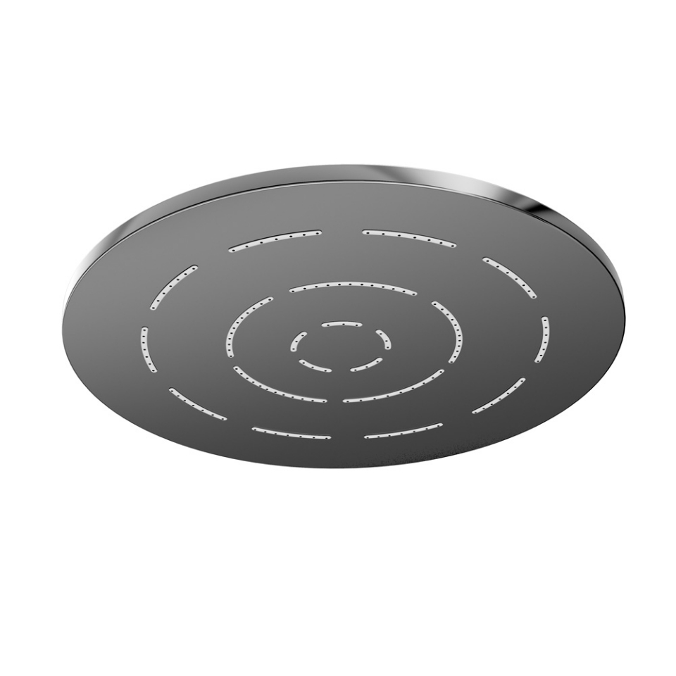 صورة شاور علوي ميز مستدير لوظيفة واحدة - كروم أسود