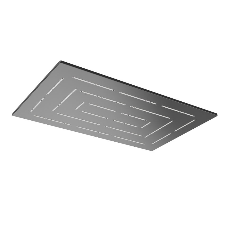 صورة شاور علوي ميز مستطيل لوظيفة واحدة - كروم أسود