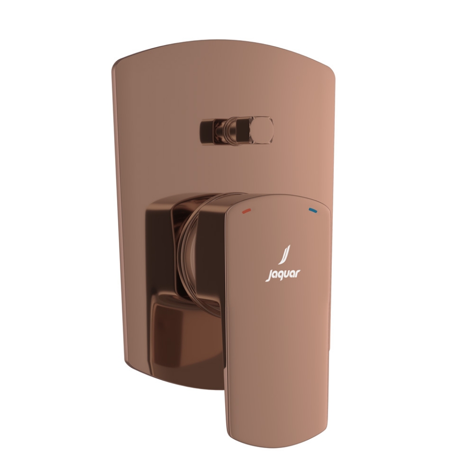 Picture of Exposed Part Kit of Single Lever Hi Flow In-wall Diverter - Blush Gold Bright PVD