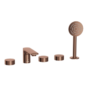 Picture of 5-Hole Bath & Shower Mixer - Blush Gold Bright PVD