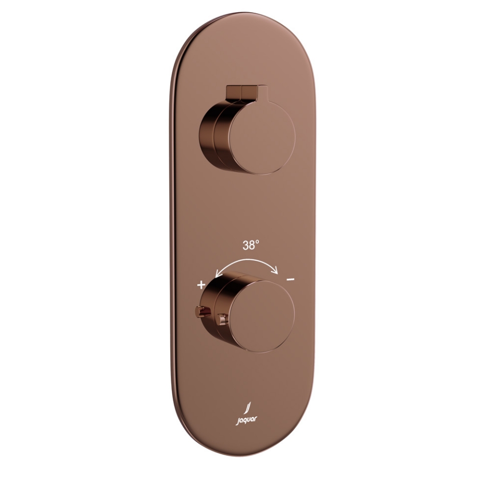 صورة خلاط شاور حراري أكواماكس - روز جولد PVD