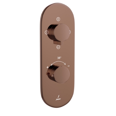 الصورة: خلاط شاور حراري أكواماكس - روز جولد PVD