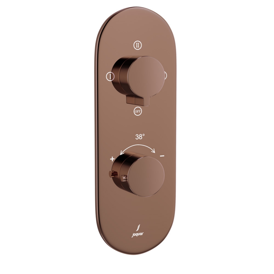 صورة خلاط شاور حراري أكواماكس - روز جولد PVD