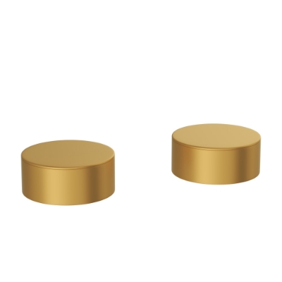 الصورة: محبس إيقاف مركّب على السطح - ذهبي مطفي PVD