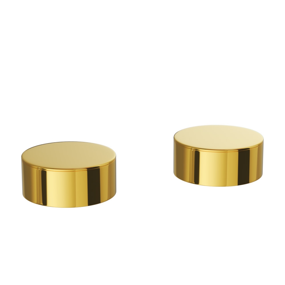 صورة محبس إيقاف مركّب على السطح - ذهبي لامع PVD