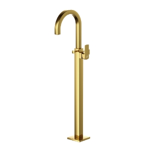 Picture of Kubix Prime Exposed Parts of Floor Mounted Single Lever Bath Mixer - Gold Bright PVD