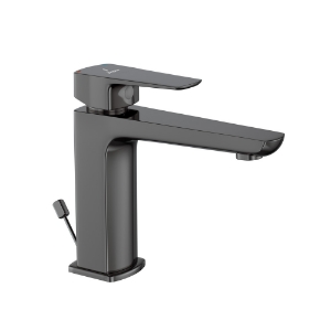 Picture of Single Lever Basin Mixer with Popup Waste - Black Chrome