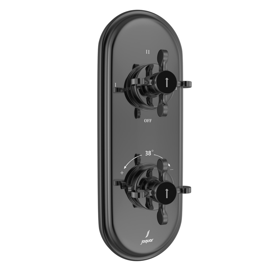 صورة خلاط شاور حراري أكواماكس - كروم أسود