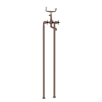 الصورة: خلاط حمام وشاور بحامل شاور تليفون - نحاس معتق