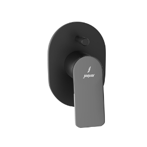 Picture of Kit de pièces exposées de l'inverseur mural monocommande à haut débit - Commande : Chrome noir | Corps : Noir Mat