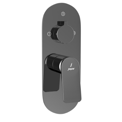 الصورة: مجموعة الأجزاء المكشوفة لخلاط شاور بذراع واحد أكواماكس - كروم أسود