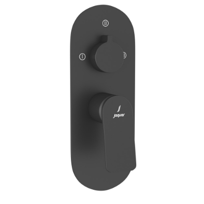 الصورة: مجموعة الأجزاء المكشوفة لخلاط شاور بذراع واحد أكواماكس - أسود مطفي 