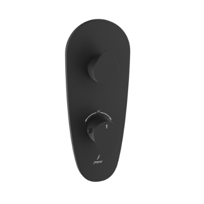 الصورة: خلاط شاور حراري أكواماكس - أسود مطفي