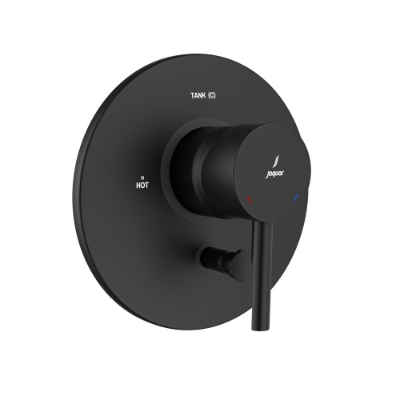 Picture of Mitigeur monocommande encastré avec inverseur 3 arrivées - Noir mat