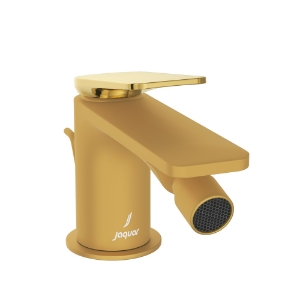 Picture of Mitigeur de bidet monocommande  avec vidage Popup - Commande: PVD Doré brillant | Corps : PVD Doré Mat