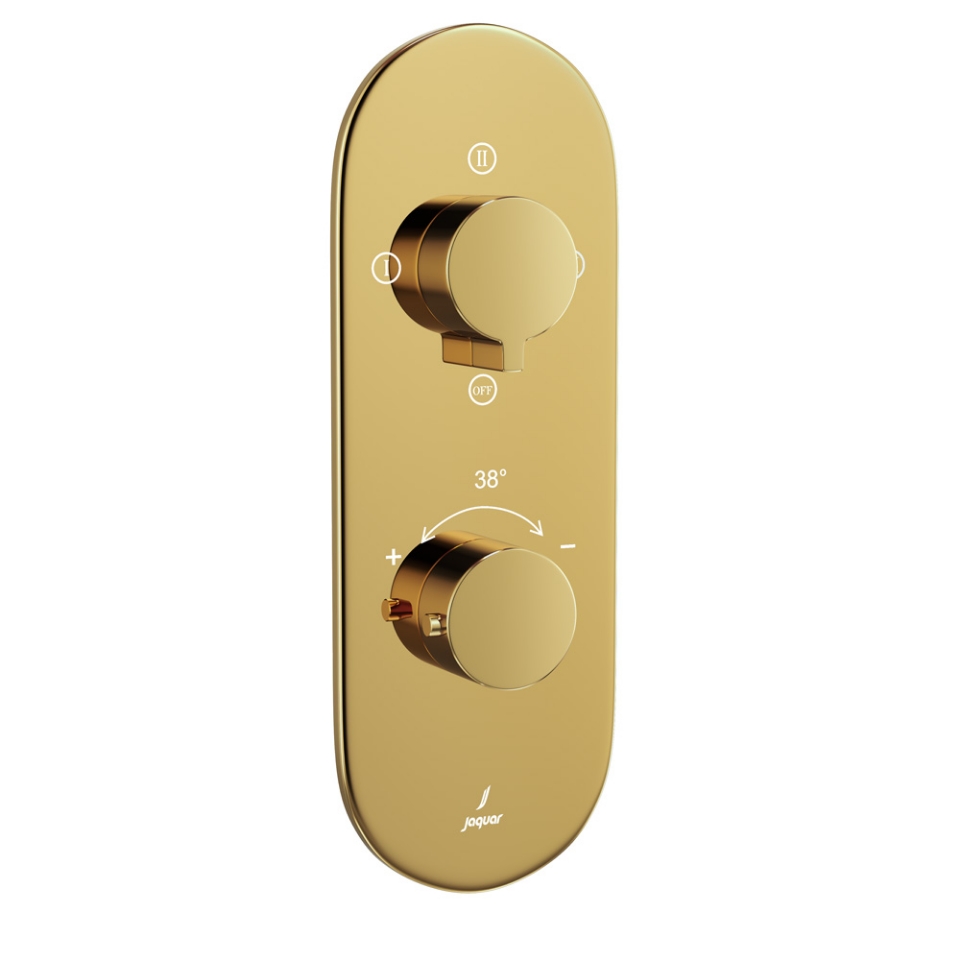 صورة خلاط شاور حراري أكواماكس - ذهبي لامع PVD