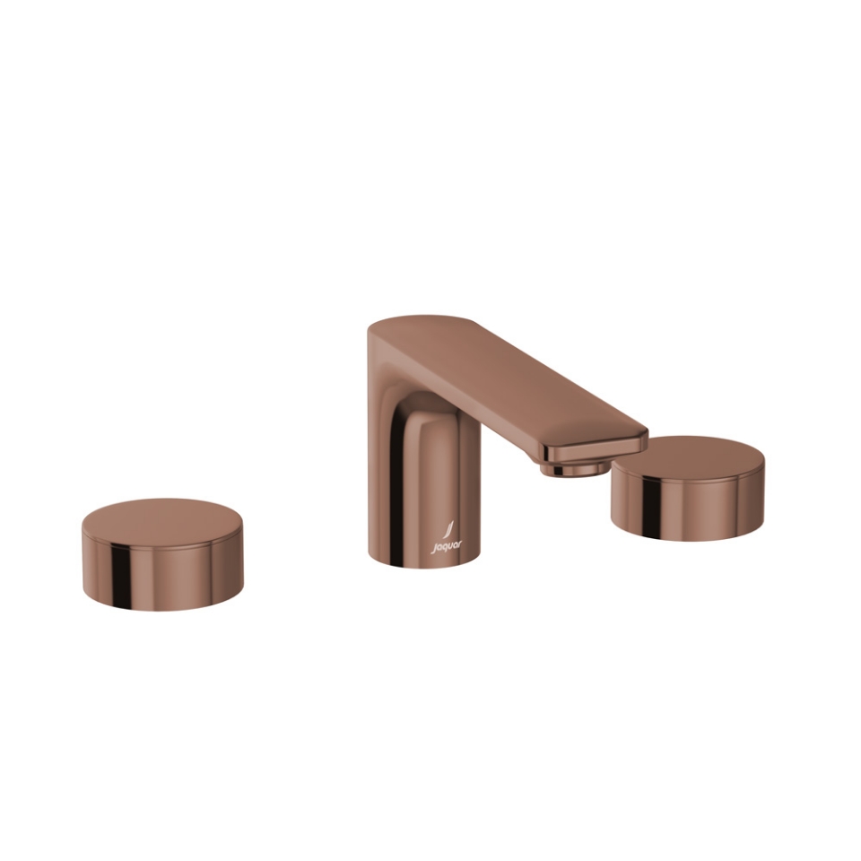 Picture of 3-Hole Basin Mixer - Blush Gold Bright PVD