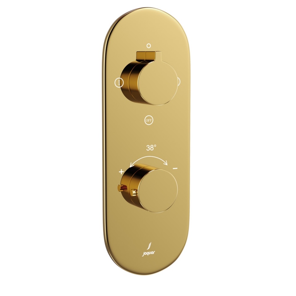 صورة خلاط شاور حراري أكواماكس - ذهبي لامع PVD