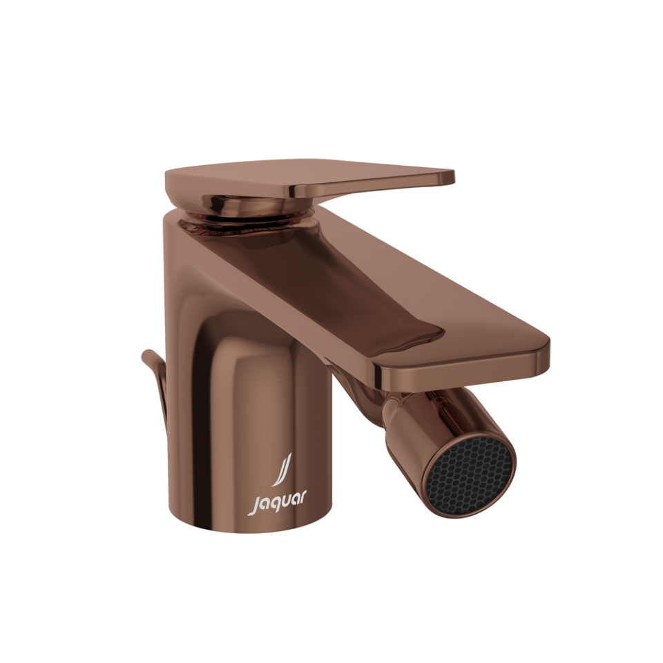 صورة خلاط بيديت بذراع واحد له تصريف منبثق - روز جولد PVD