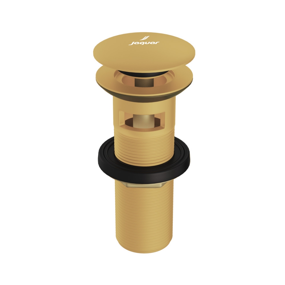 صورة تصريف مغسلة بصوت طقّة - ذهبي مطفي PVD