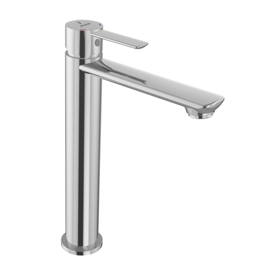 صورة Single Lever High Neck Basin Mixer - Chrome