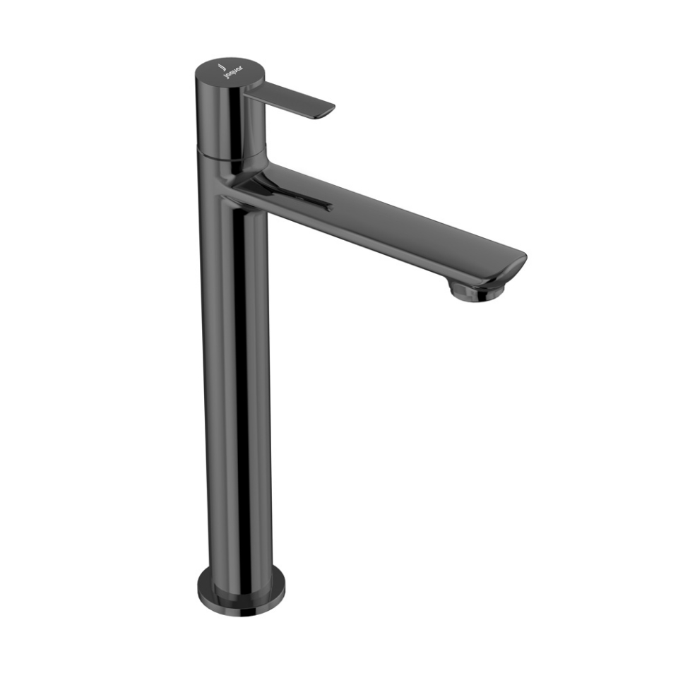 صورة High Neck Basin Tap - Black Chrome