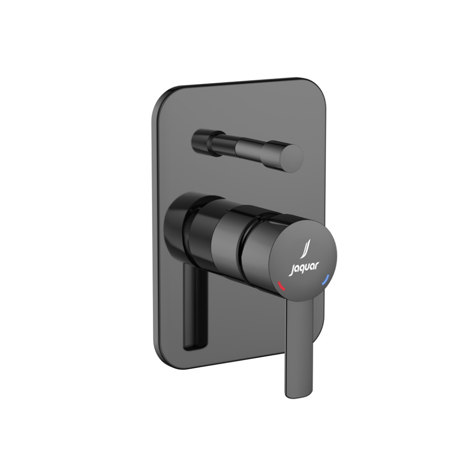 صورة Exposed Part Kit of Single Lever In-wall Diverter  - Black Chrome