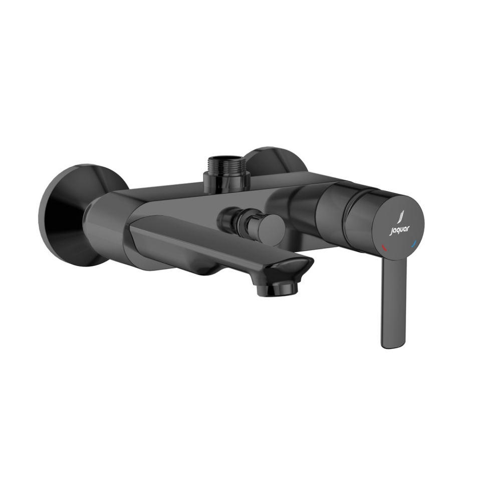 صورة Single Lever Bath & Shower Mixer - Black Chrome