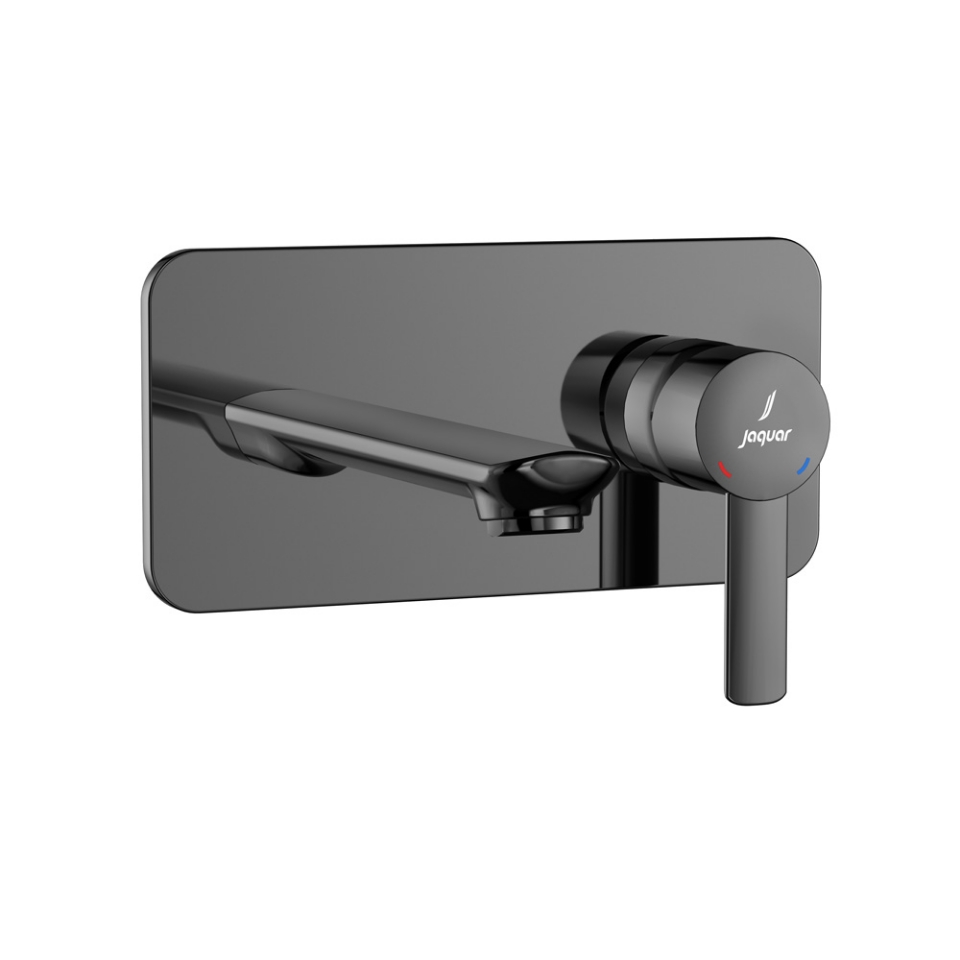 صورة Exposed Parts of Single Lever Built-in In-wall Manual Valve - Black Chrome