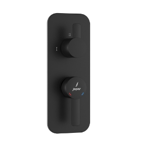 الصورة: Aquamax Exposed Part Kit of Single Lever Shower Mixer - Black Matt