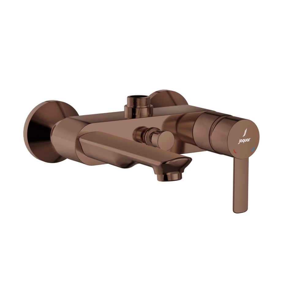 صورة Single Lever Bath & Shower Mixer - Blush Gold PVD