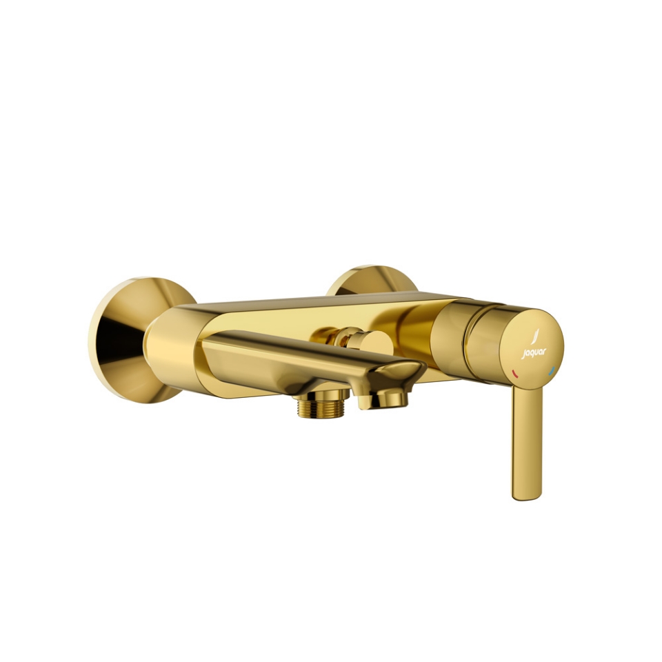 صورة Single Lever Bath & Shower Mixer - Gold Bright PVD